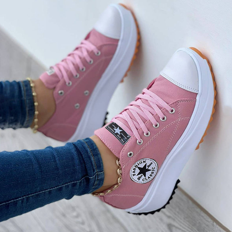 Sunlift – Damen Canvas Sneaker mit Plateau