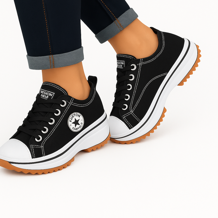 Sunlift – Damen Canvas Sneaker mit Plateau