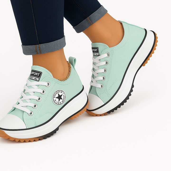 Sunlift – Damen Canvas Sneaker mit Plateau