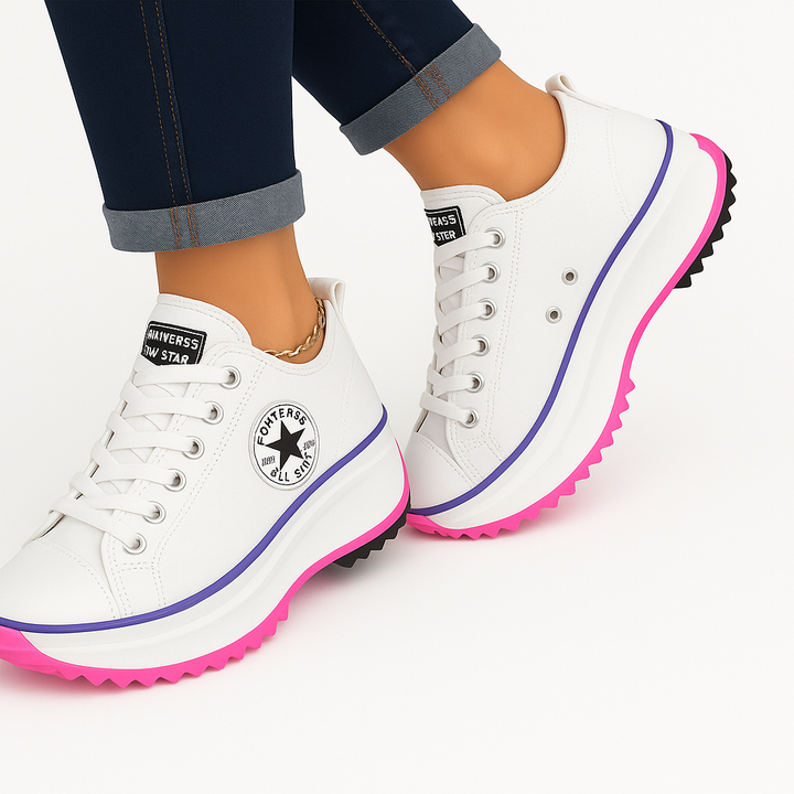 Sunlift – Damen Canvas Sneaker mit Plateau