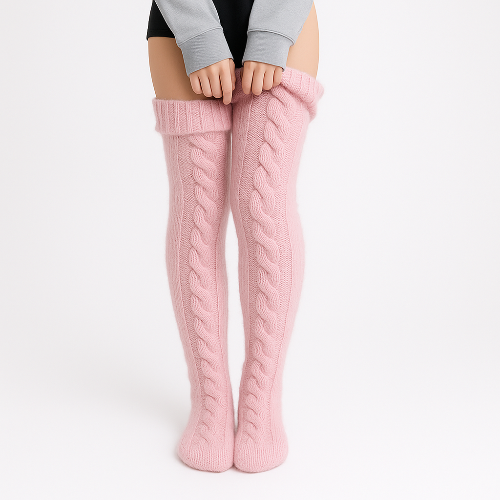 Kozyline warm – Overknee Socken Lang