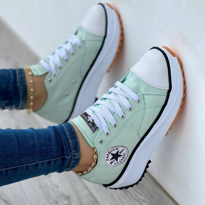 Sunlift – Damen Canvas Sneaker mit Plateau