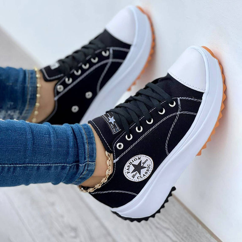 Sunlift – Damen Canvas Sneaker mit Plateau