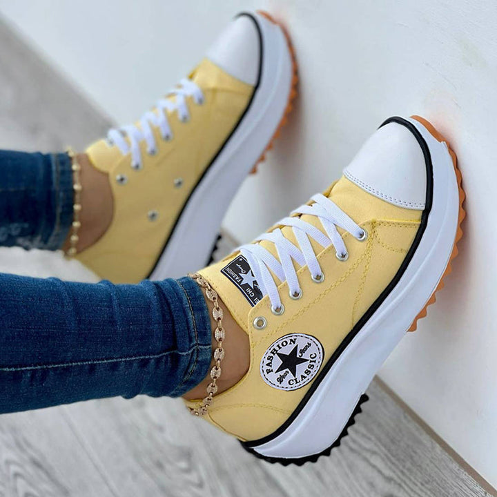 Sunlift – Damen Canvas Sneaker mit Plateau