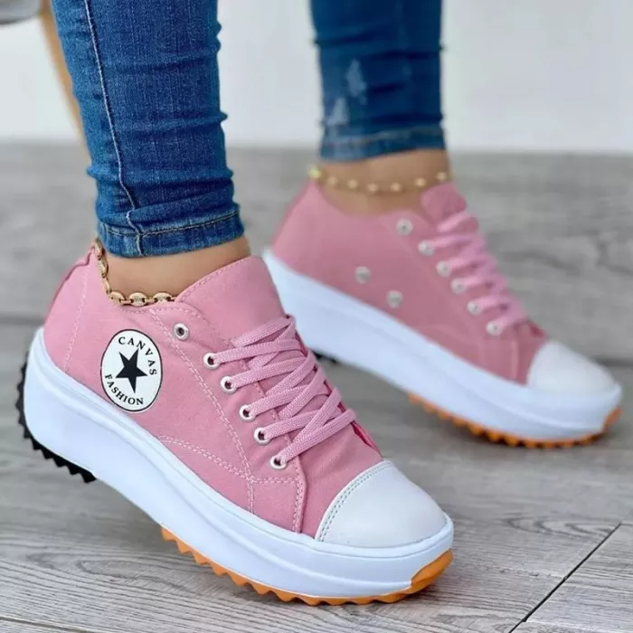 Sunlift – Damen Canvas Sneaker mit Plateau