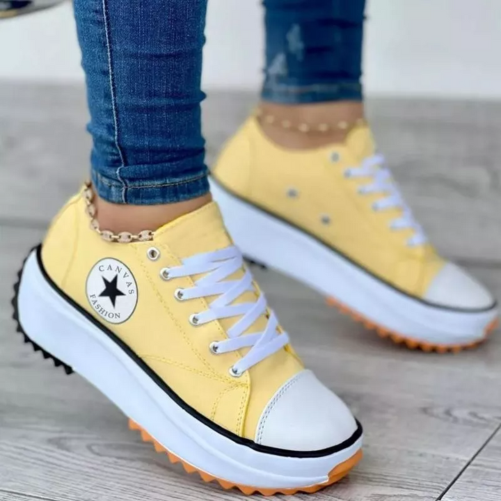 Sunlift – Damen Canvas Sneaker mit Plateau