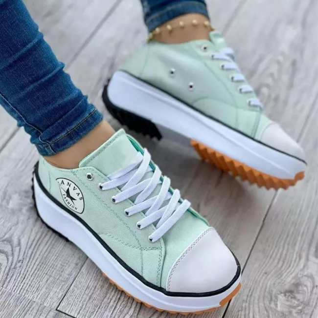 Sunlift – Damen Canvas Sneaker mit Plateau