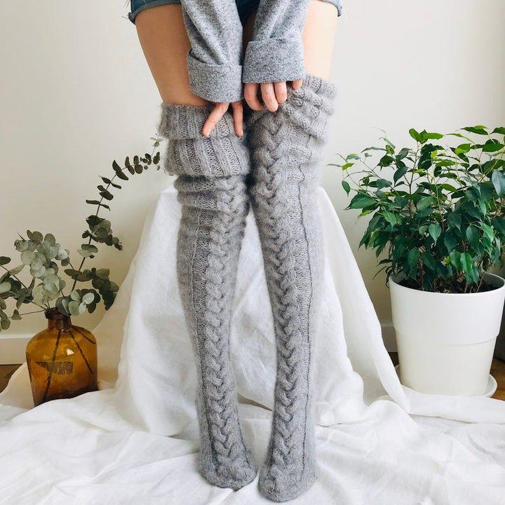Kozyline warm – Overknee Socken Lang