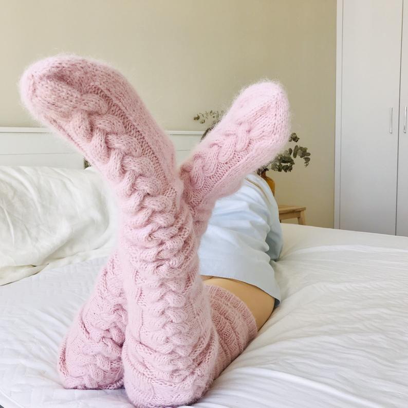 Kozyline warm – Overknee Socken Lang