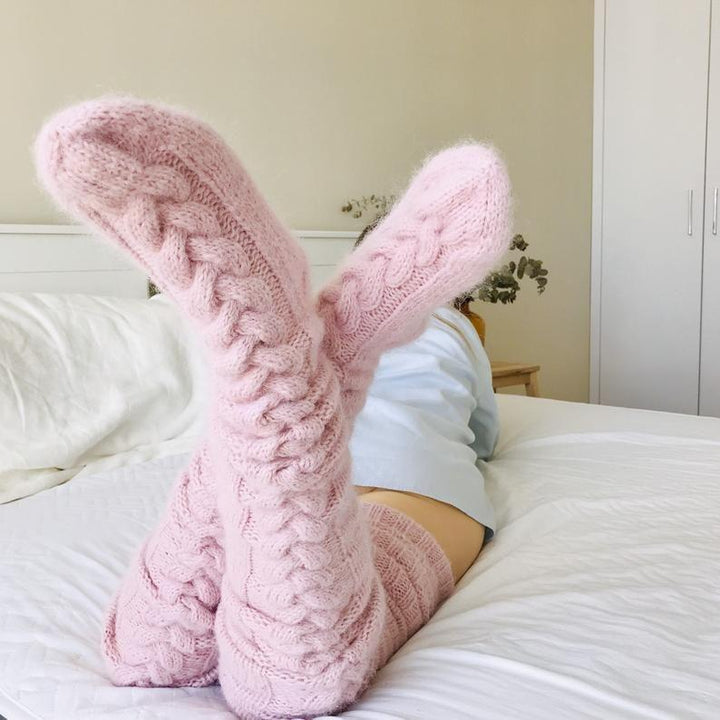 Kozyline warm – Overknee Socken Lang