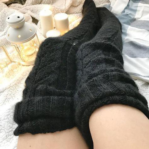 Kozyline warm – Overknee Socken Lang
